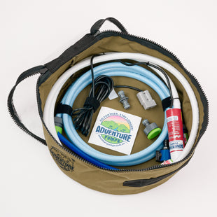 Adventure Pumps Universal 12V Water Transfer Pump Kit Bundle (WITH Canvas Bag) Power Accessory Compatible