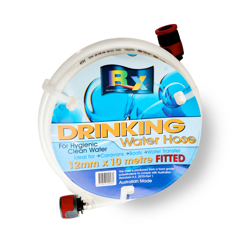 12mm x 10m Potable Water Hose (Fitted)