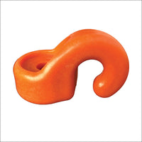 The Ground Dog™ Hook Collar – Each is an orange plastic hook with a curved, spiral design and a hook collar at one end, displayed against a white background.